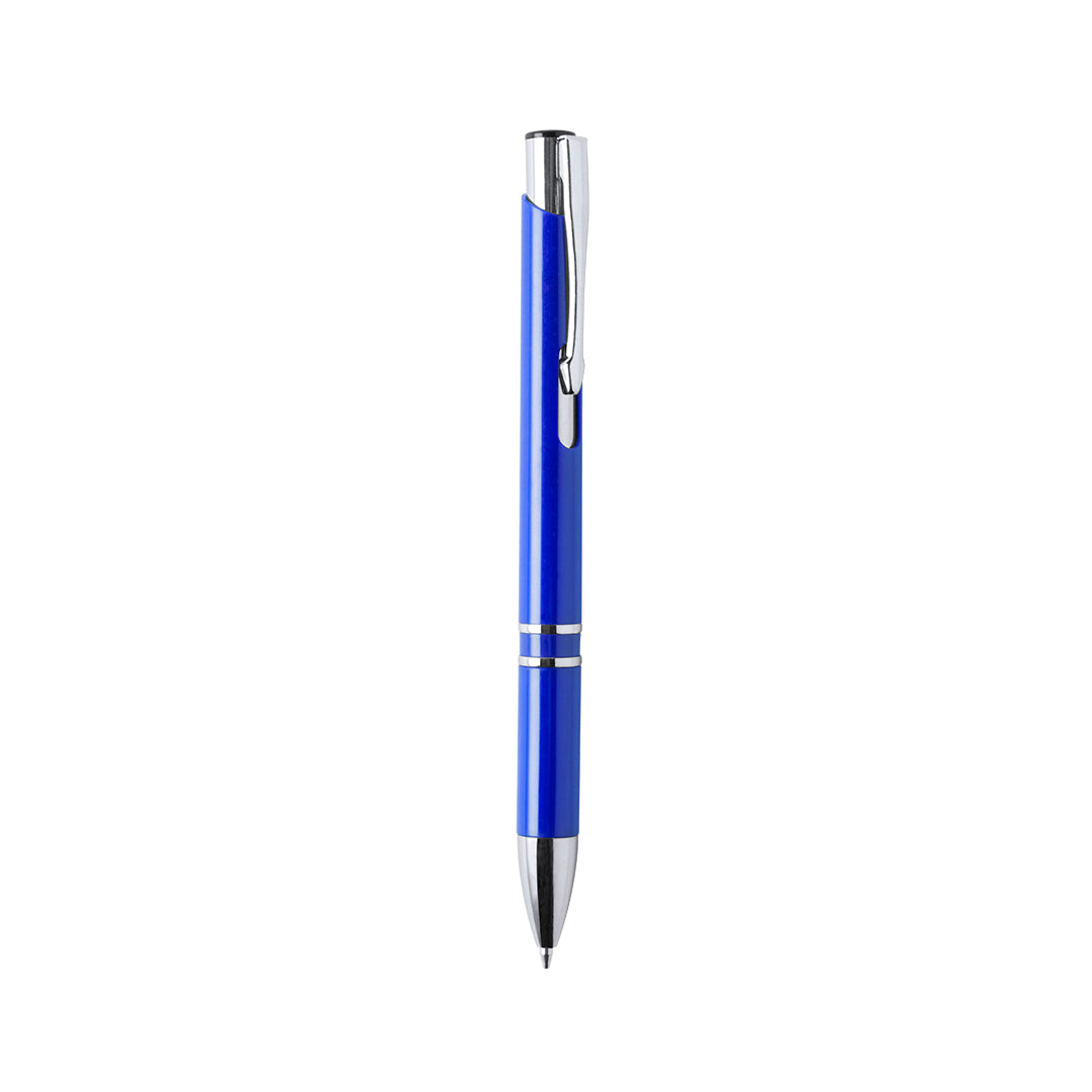 Bolígrafo Aluminio · Colores Brillantes · Tinta Jumbo y Azul · Pulsador · Personalizable Ref 6073