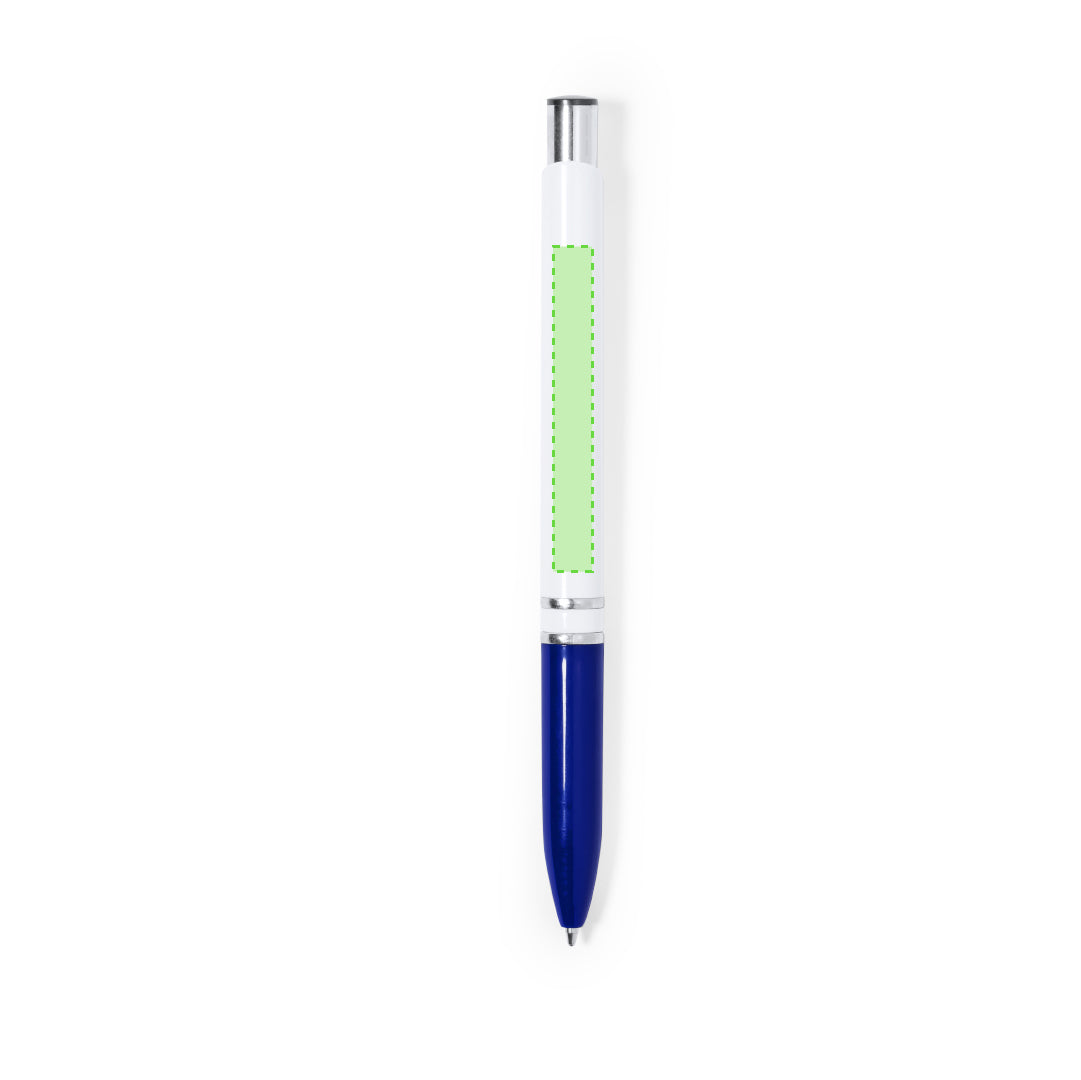 Bolígrafo Pulsador · Colores Brillantes · Resistente · Tinta Jumbo Azul · Personalizable · Ref 20224
