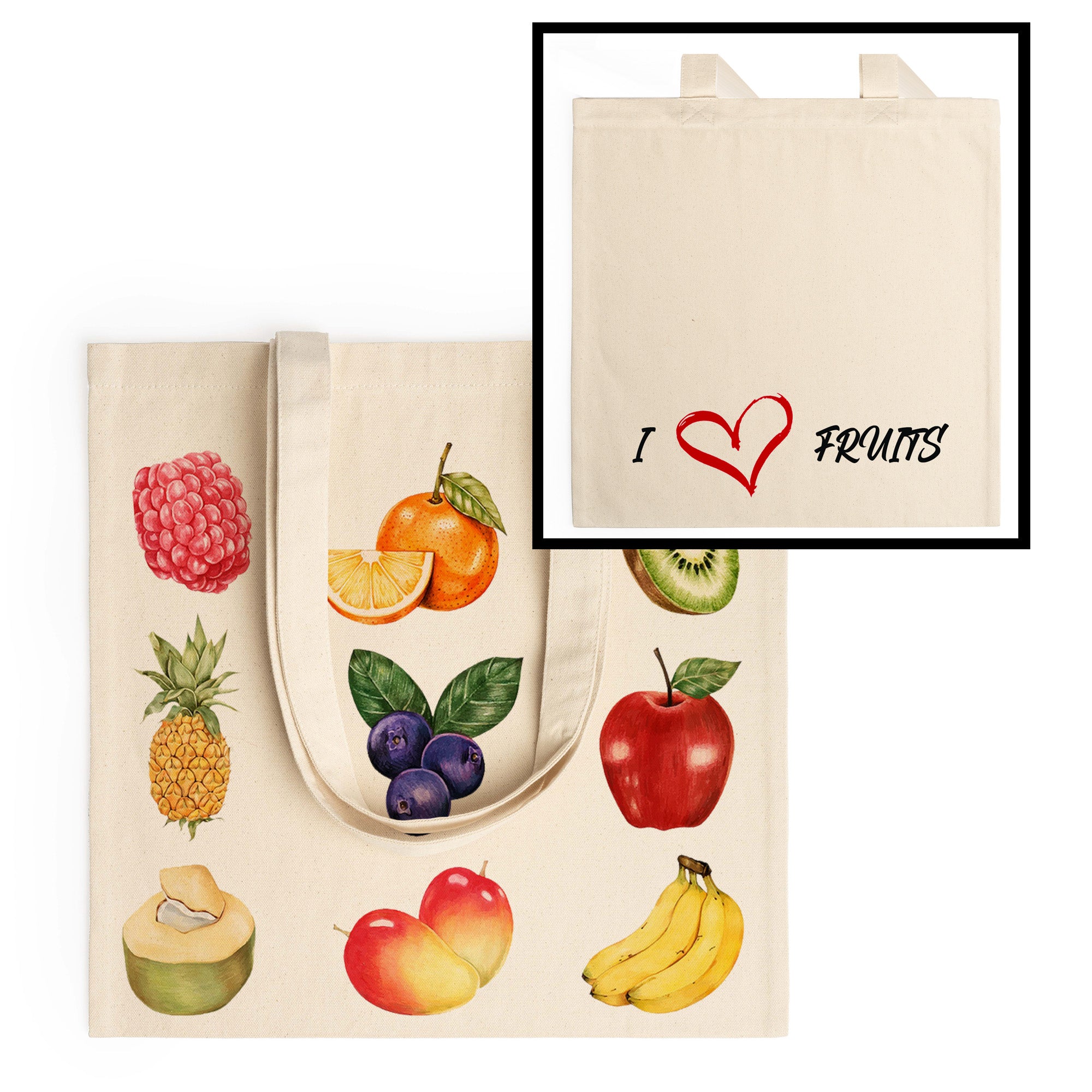 Organic Cotton Bag · Very thick · 300 GSM · Customizable on 2 sides · Ref BO7167