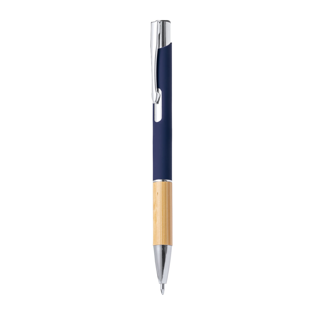 Bolígrafo Pulsador · Colores Brillantes · Resistente · Tinta Jumbo Azul · Personalizable · Ref 20224
